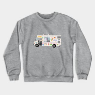 Ice Cream Truck Digital Art Illustration Crewneck Sweatshirt